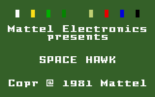 Space Hawk screenshot 3 for Intellivision